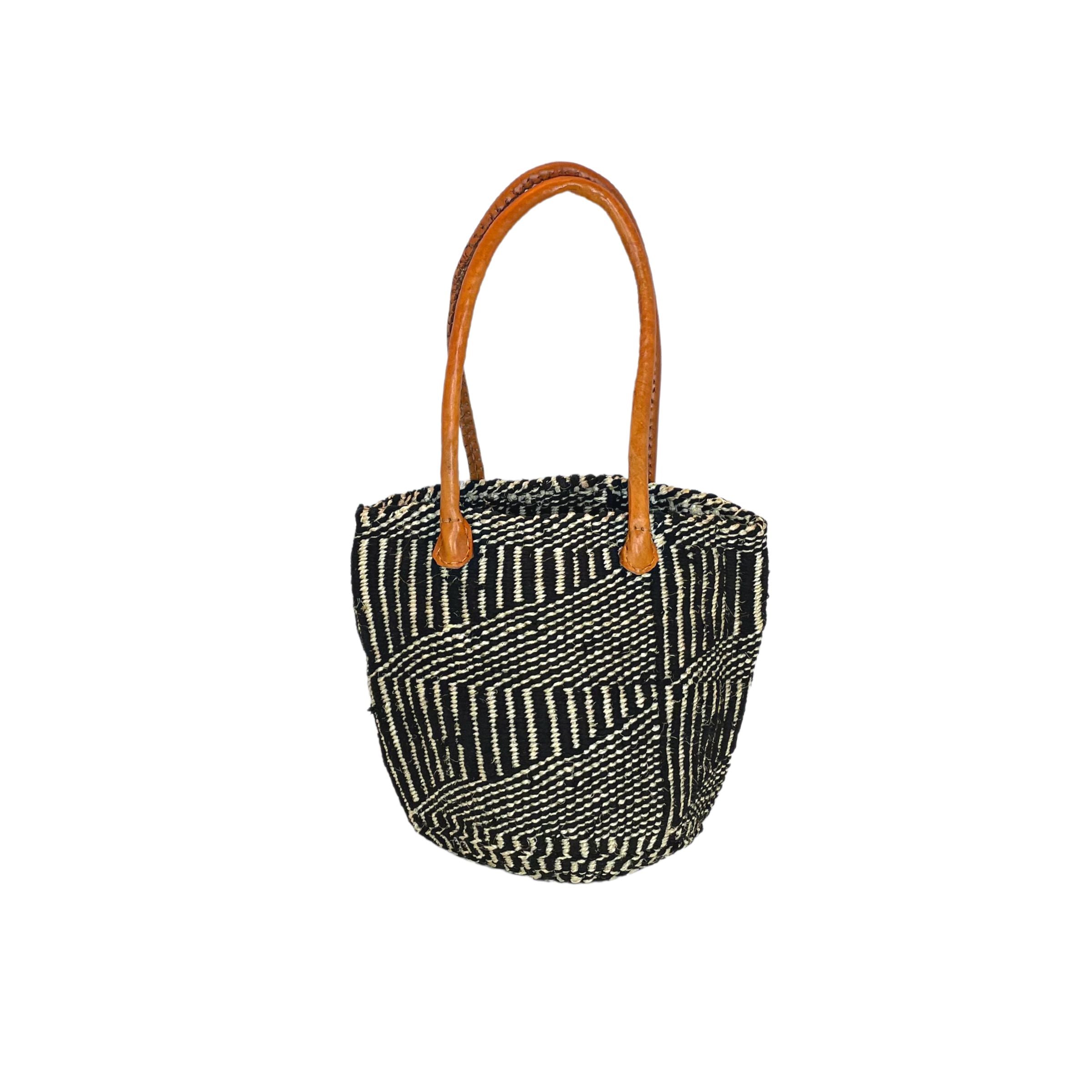 Black and White Mfuko Bag Nzuri Basket Company