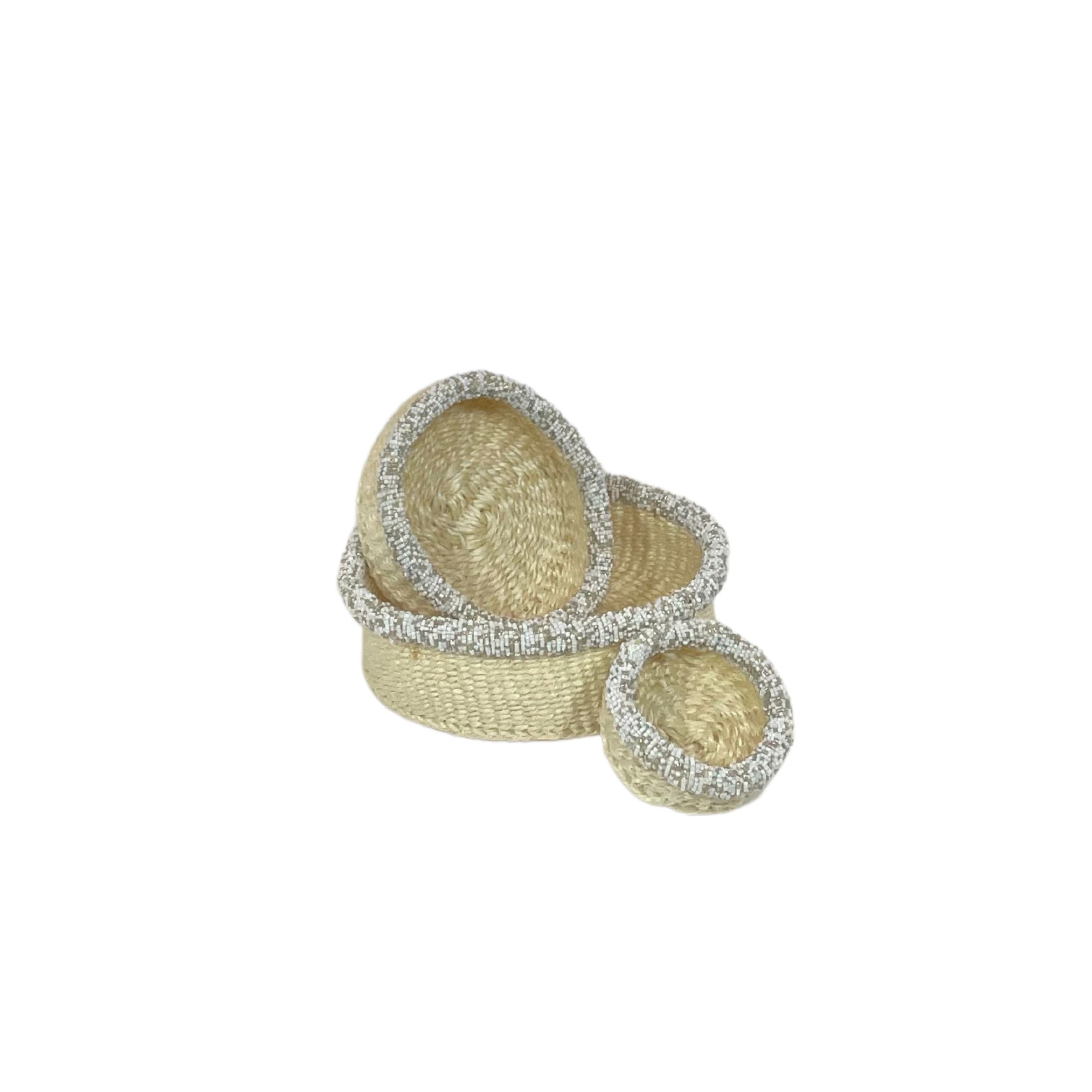 White Nesting Kutunza Baskets Nzuri Basket Company