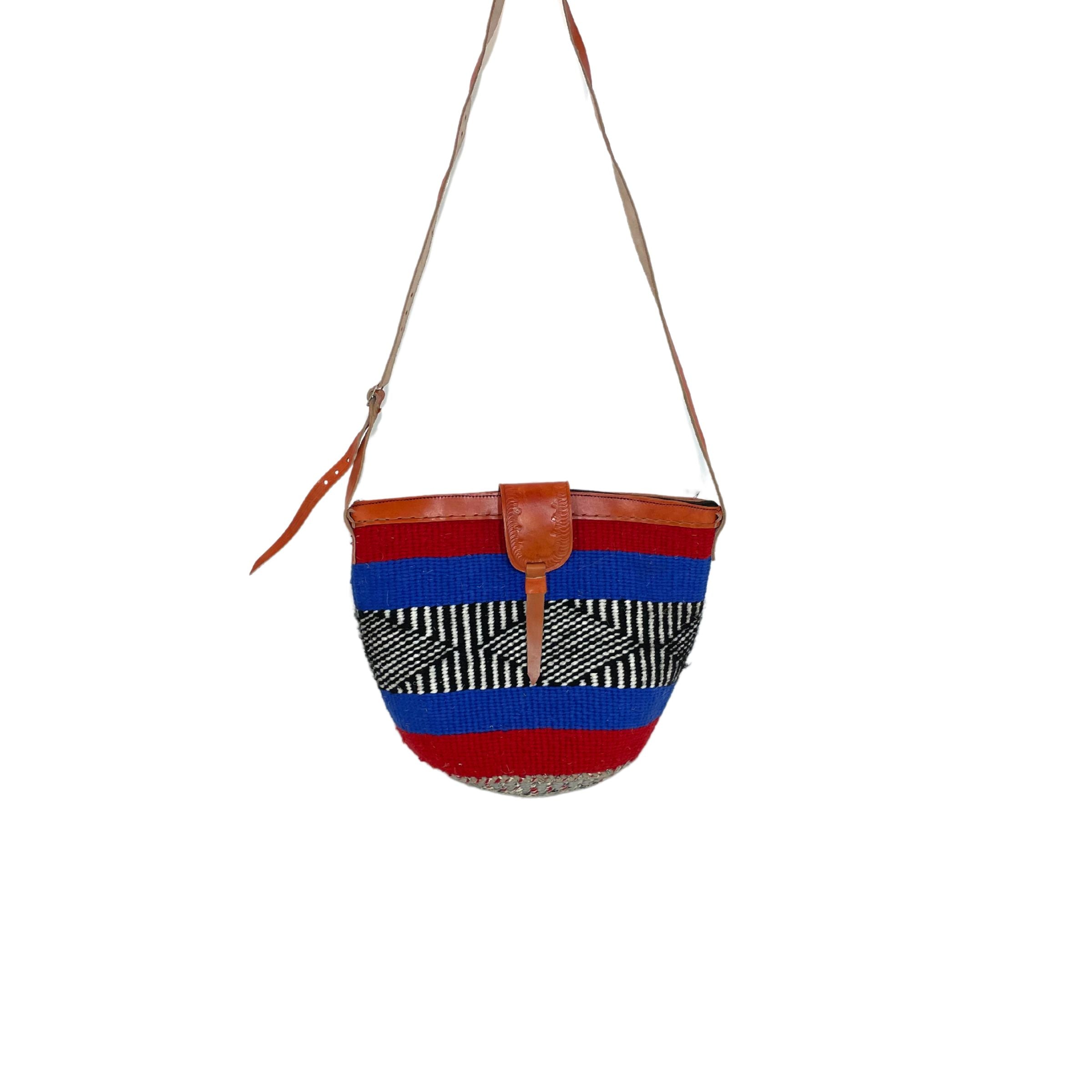Patterned Large Mkoba Bag Nzuri Basket Company